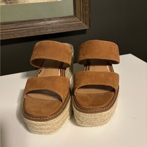 Sam Edelman Brown Wedge Sandals